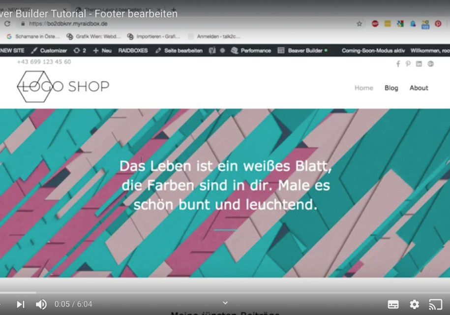 Website-Footer-bearbeiten Website-Footer-bearbeiten