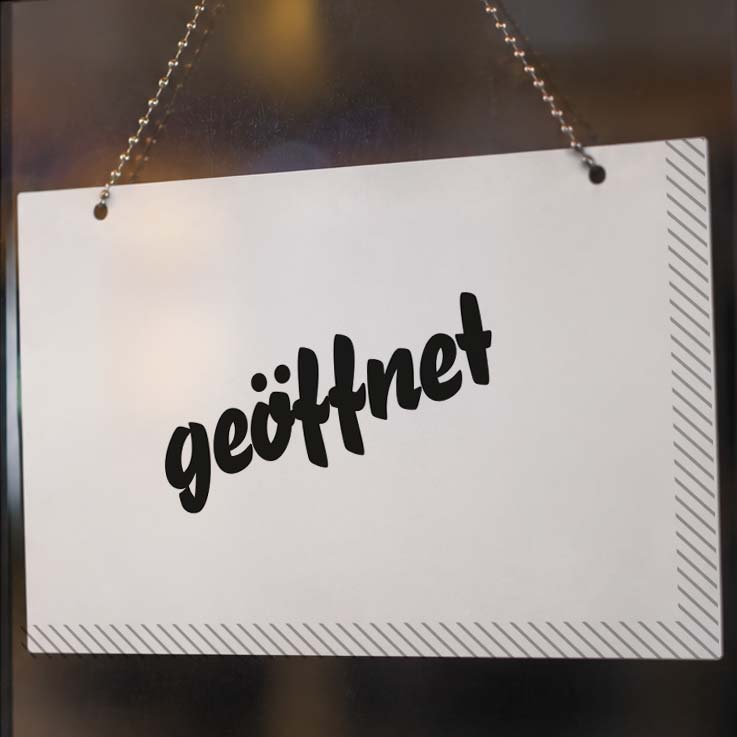 „Komme gleich wieder“-Schilder-Set als PDF